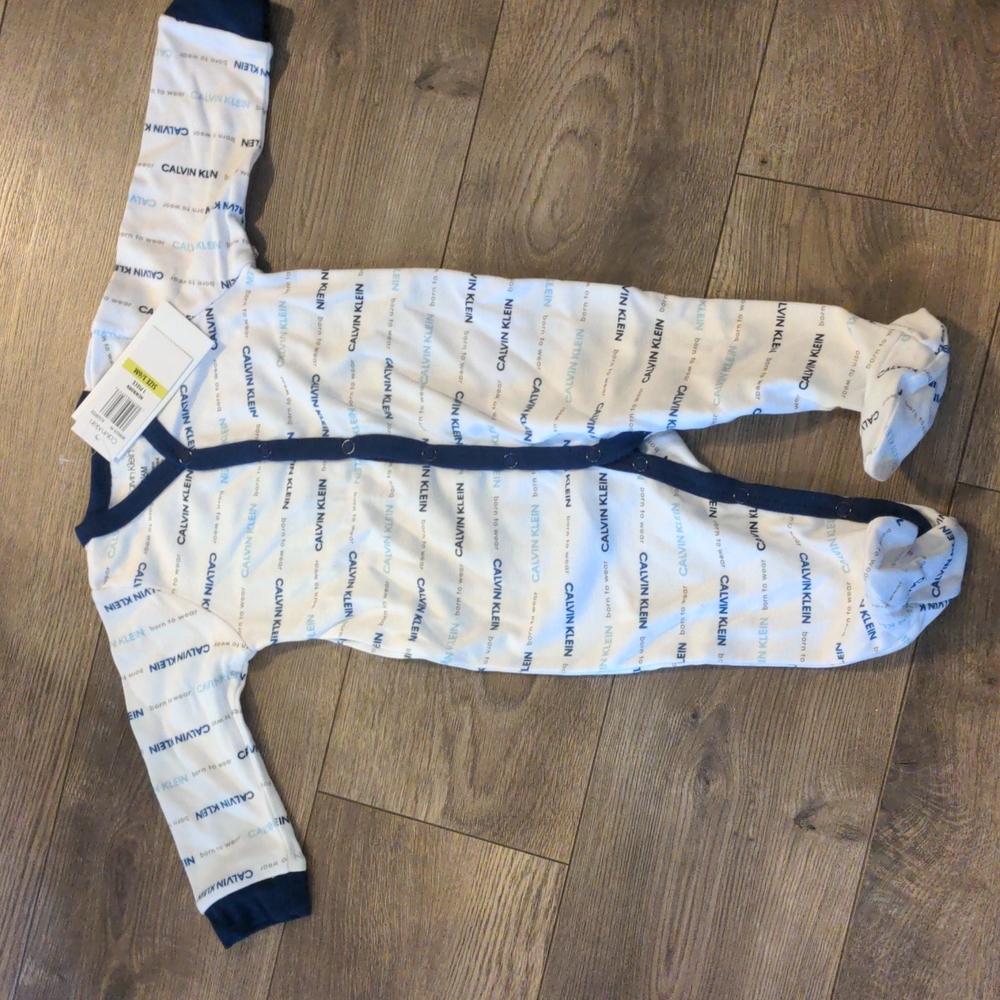 NWT Calvin Klein infant boy coverall